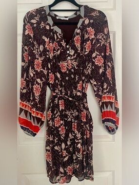 Brown floral DR2 dress